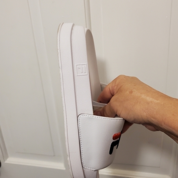 FILA DRIFTER BOLD NAVY/WHITE/RED SLIDES SIZE 6 - Picture 6 of 11